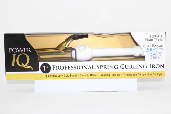 Professional 1" Spring Curling Iron - Click Image to Close